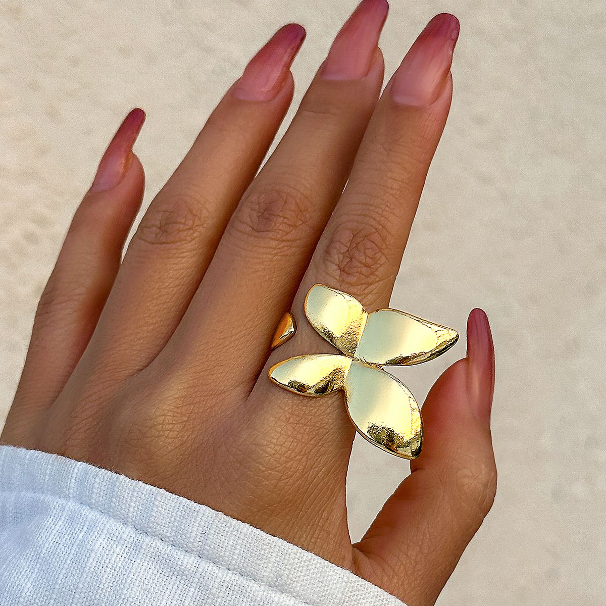 Butterfly Open Statement Ring