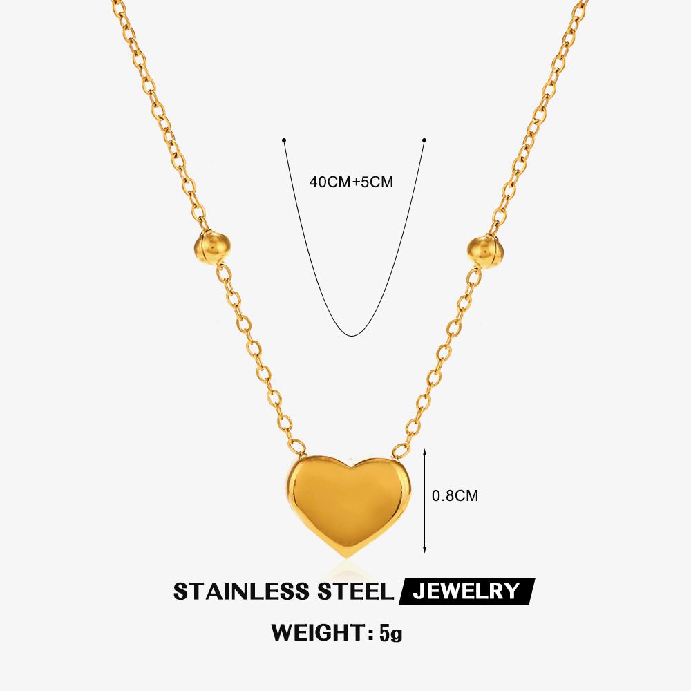 Samantha Stainless Steel Love Pendant Necklace Jewelry Wholesale