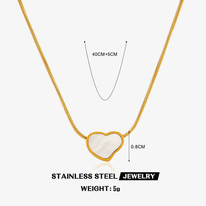 Samantha Stainless Steel Love Pendant Necklace Jewelry Wholesale