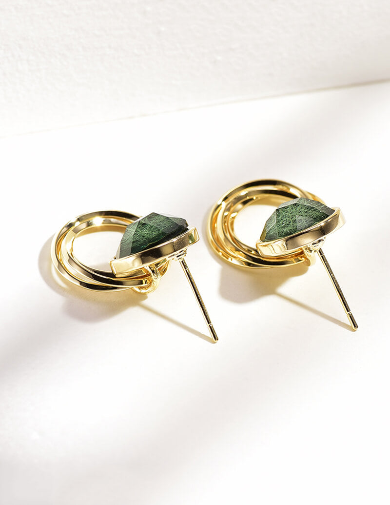 green earrings for women