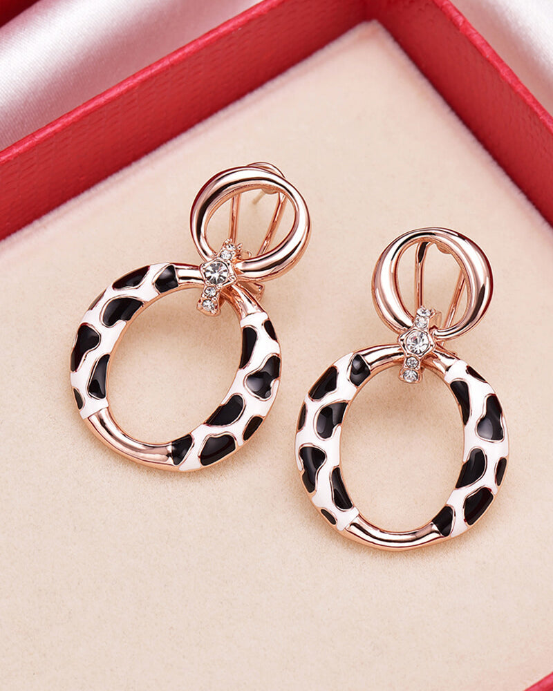 leopard earrings